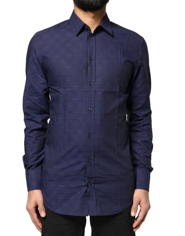 Dolce & Gabbana 100% Cotton shirt in navy