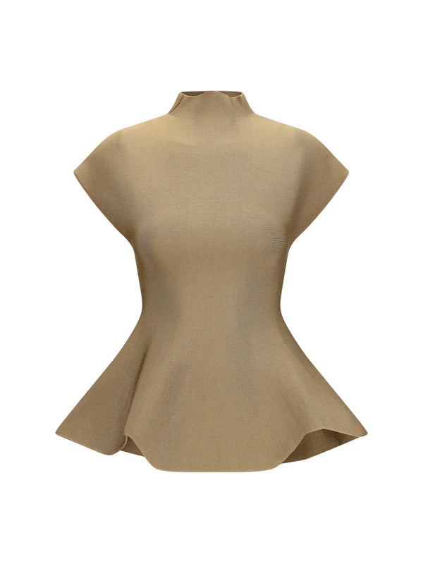 Khaite 85% Viscose blouse in beige