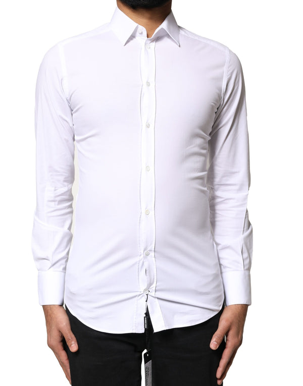 Dolce & Gabbana 96% Cotton dress shirt in white