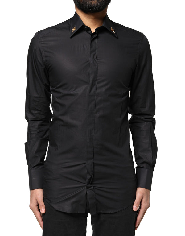 Dolce & Gabbana 100% Cotton dress shirt in black