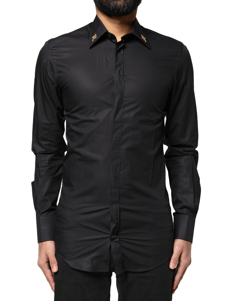 Dolce & Gabbana 100% Cotton dress shirt in black