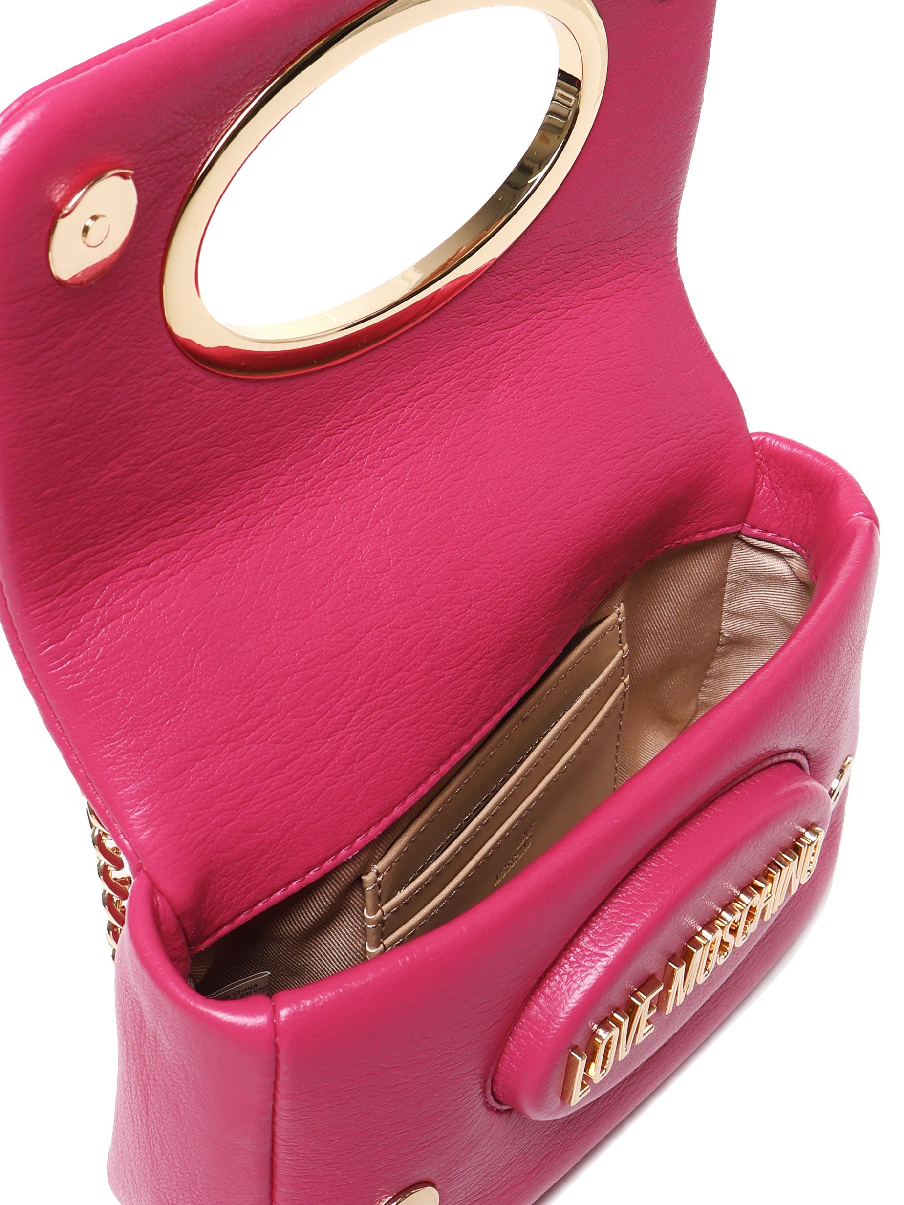 Love Moschino Bags Magenta Leather