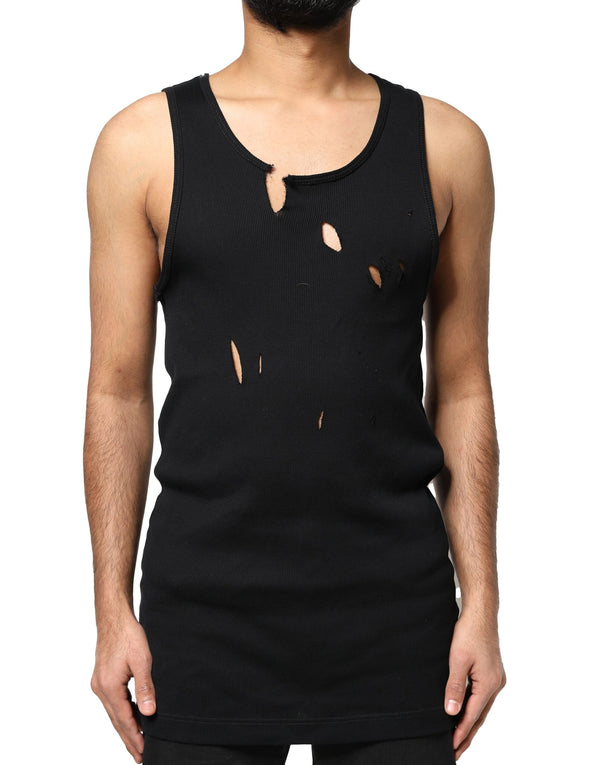 Dolce & Gabbana 100% Cotton tank top in black