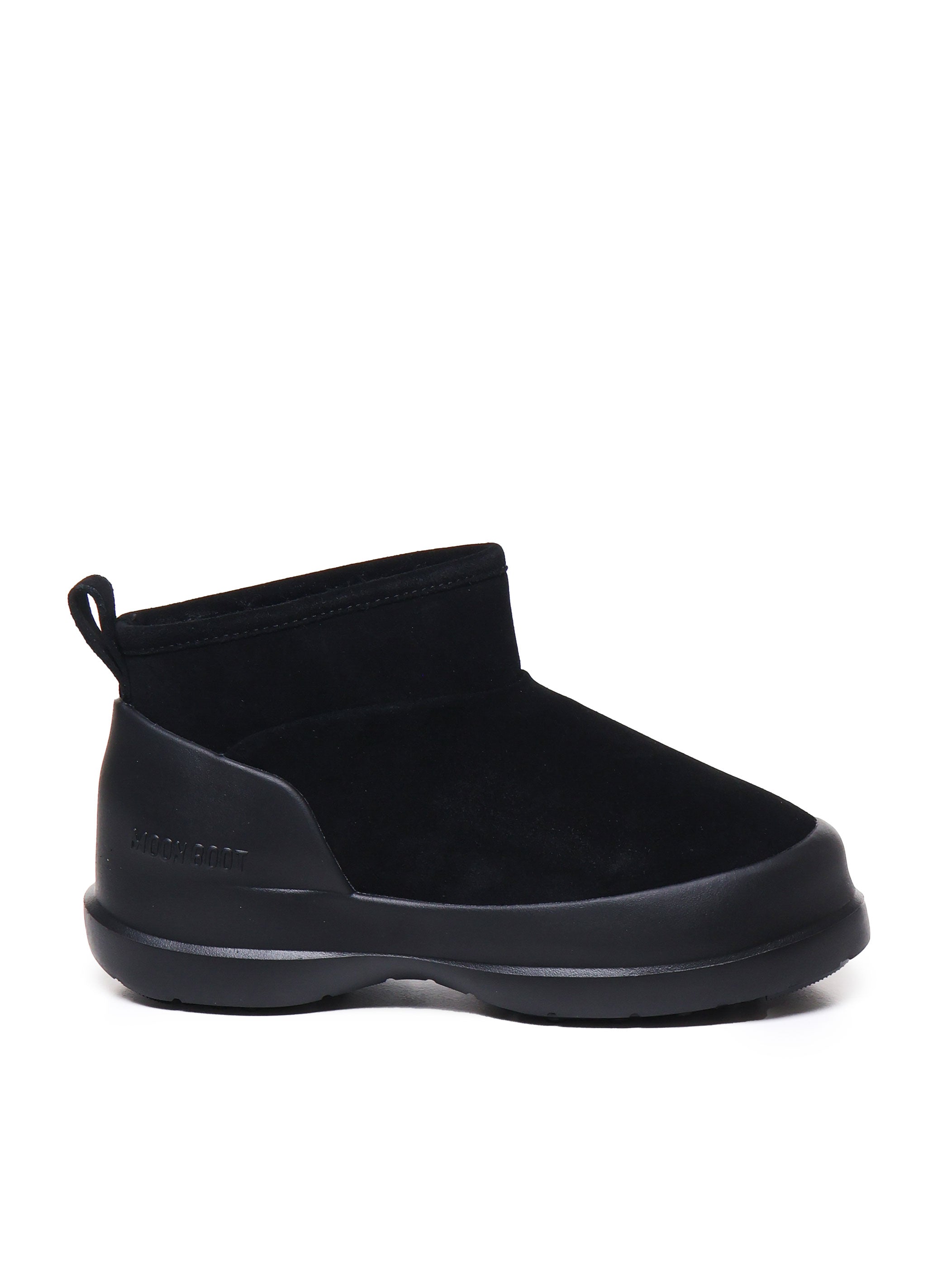 Moon Boot Black Cow Suede