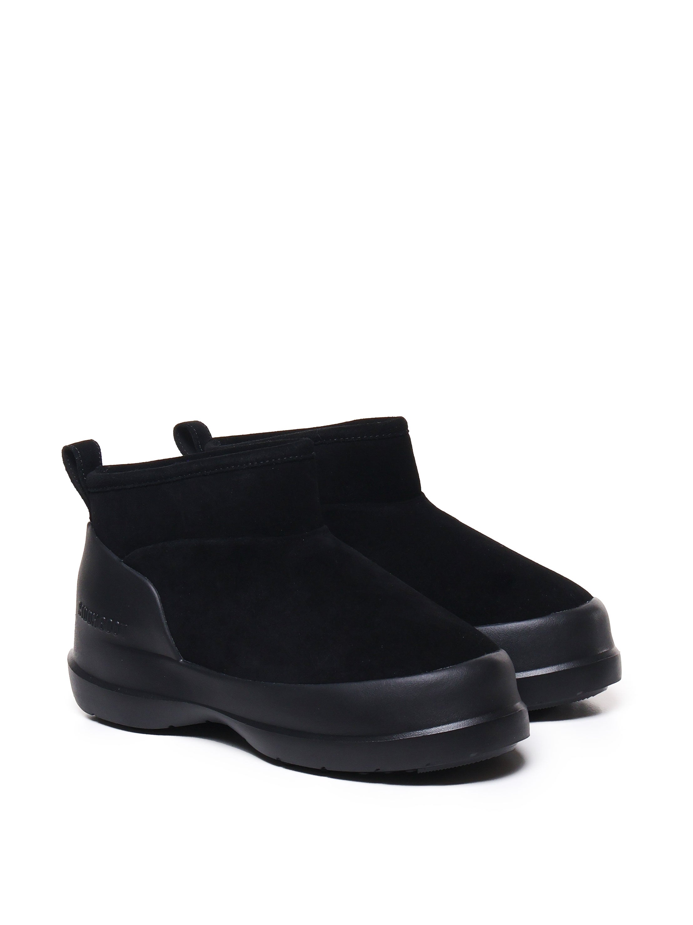 Moon Boot Black Cow Suede