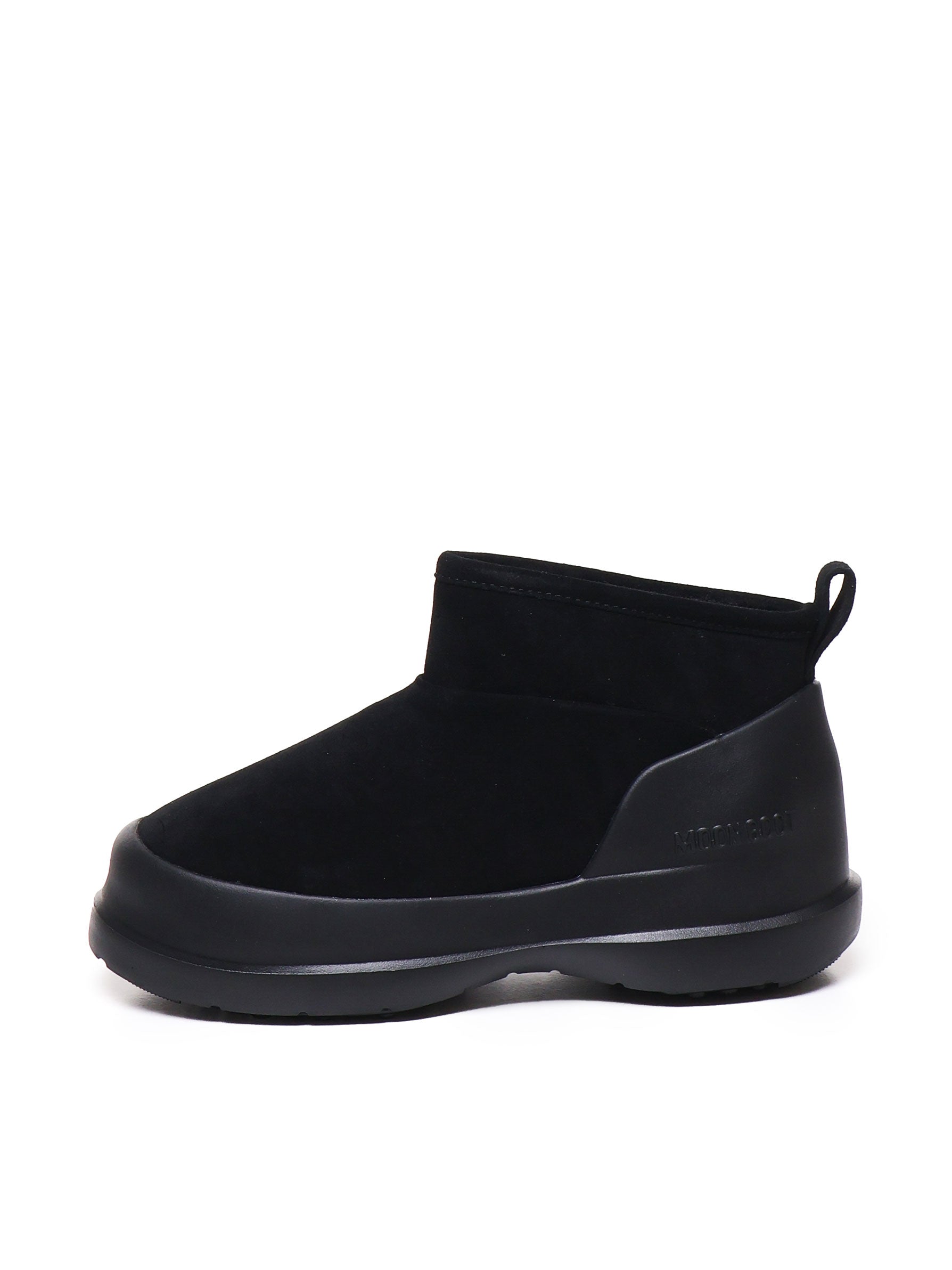 Moon Boot Black Cow Suede