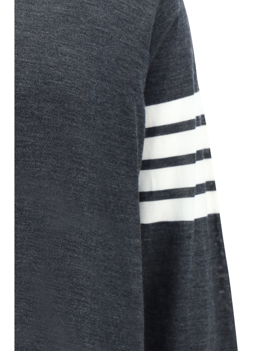 Sweater Virgin Wool Dark Grey Fleece (ovis Aries)