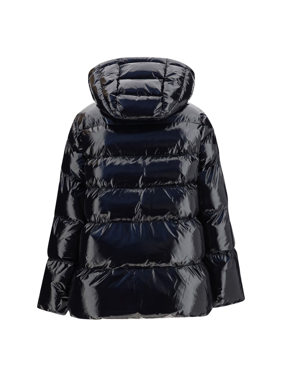 Down Jacket Eleodoro Black Limousine Outer Polyamide Puffer