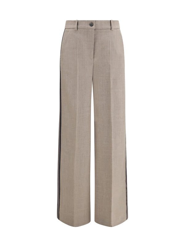 Virgin Wool Pants Tortora