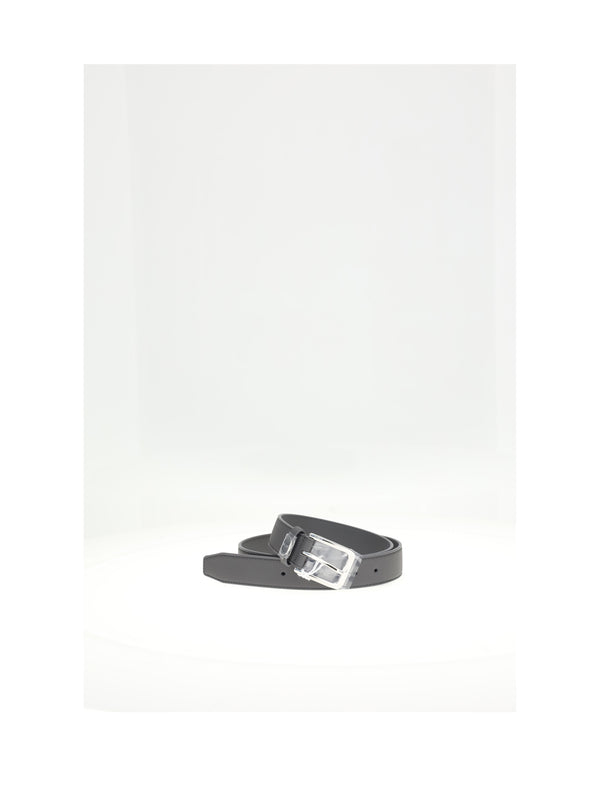 Belt Calf Leather Grey