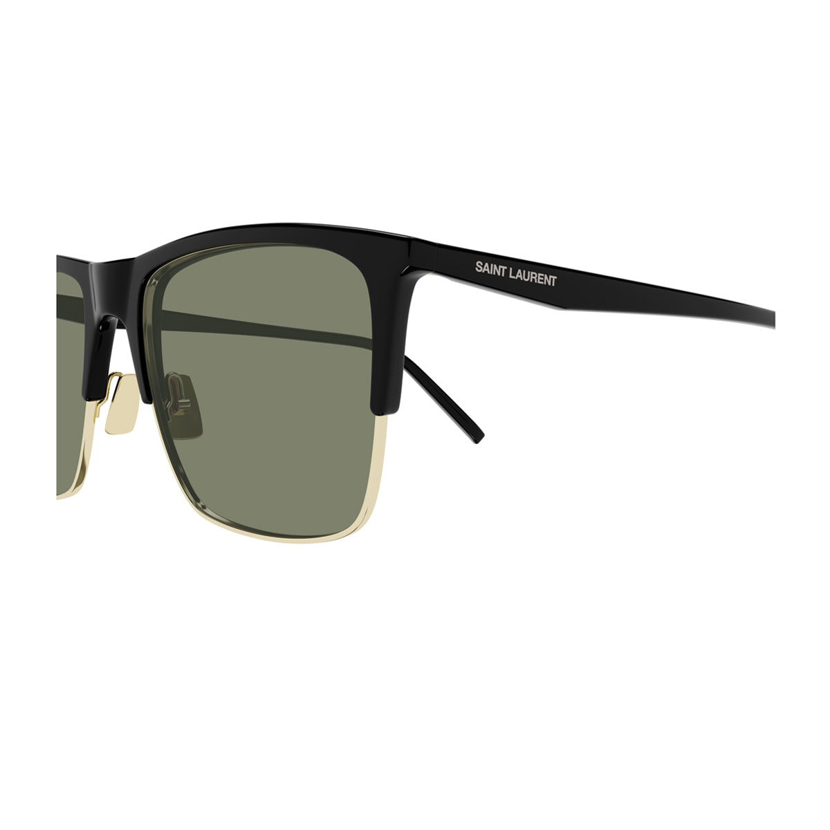 Saint Laurent SL 768 Linea Logo 001 Black Green Nero Bio-injected /metal Occhiali Da Sole