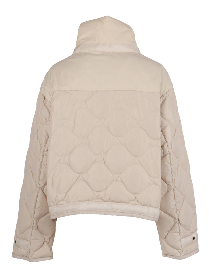 Sumida - Woman Down Jacket Beige Short Puffer