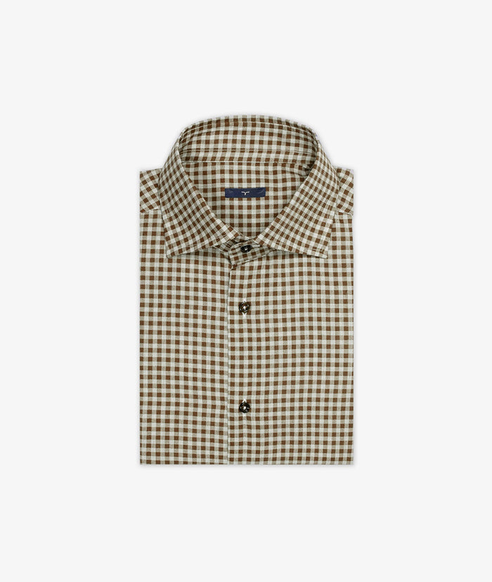 Sport Cotton Shirt Harlem Brown