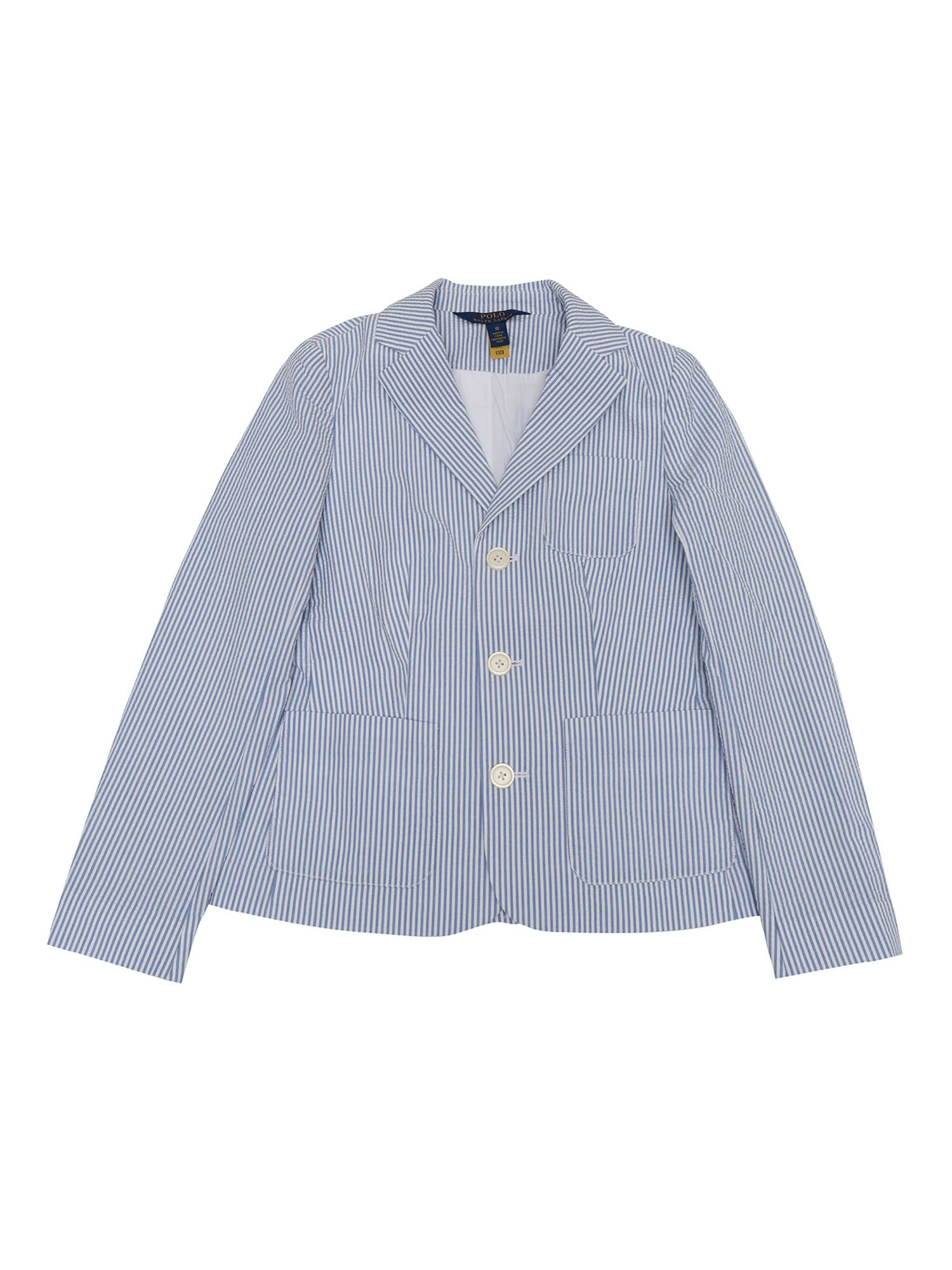 Seersuck jacket Blue Cotton Single Breasted