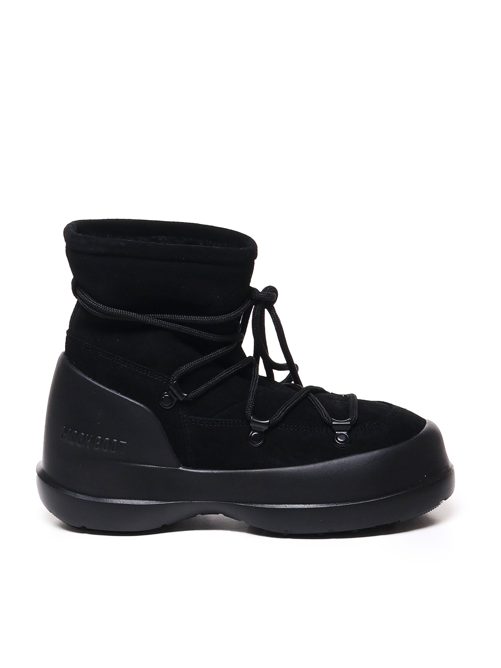 Moon Boot Black Cow Suede