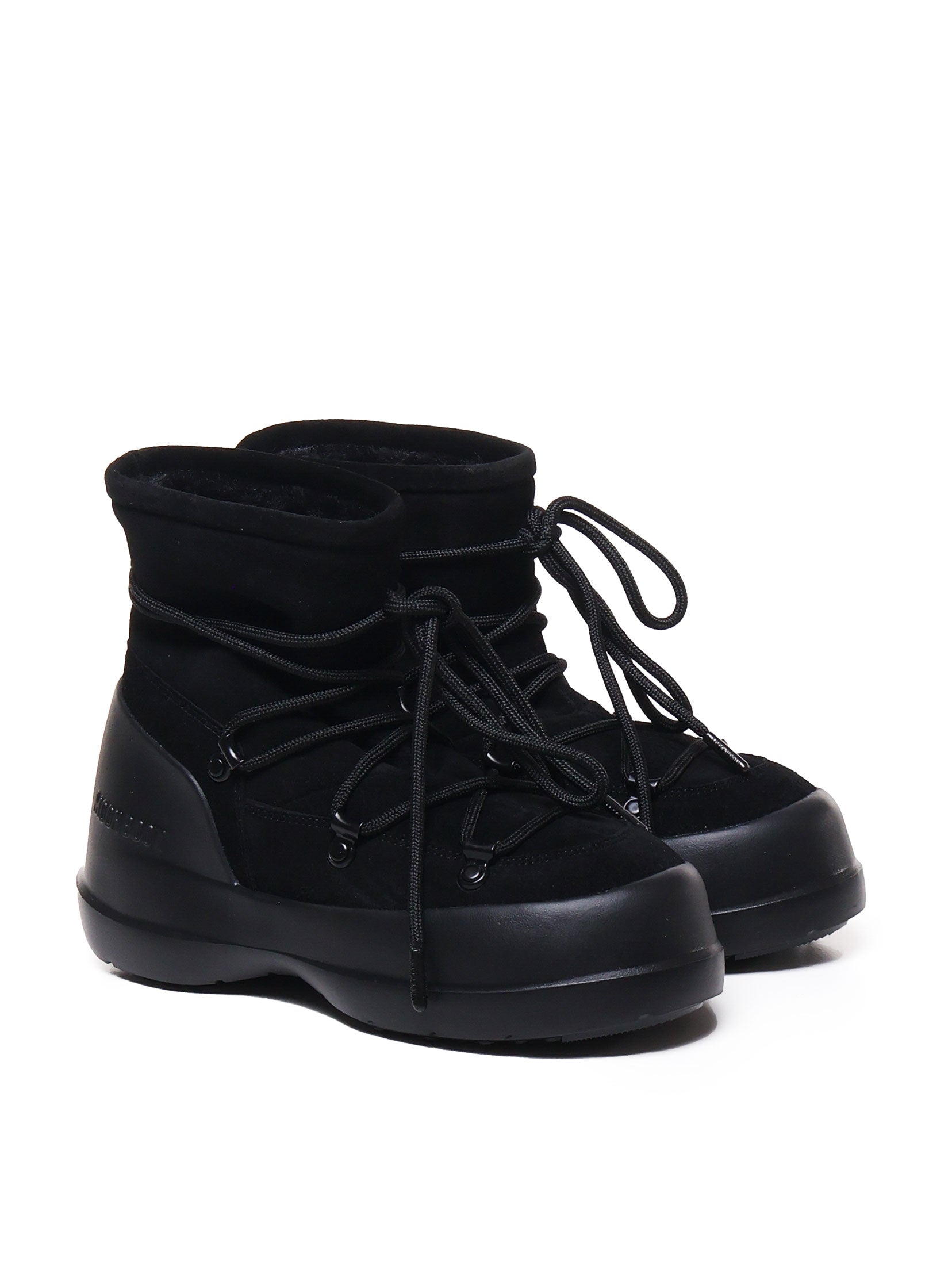 Moon Boot Black Cow Suede