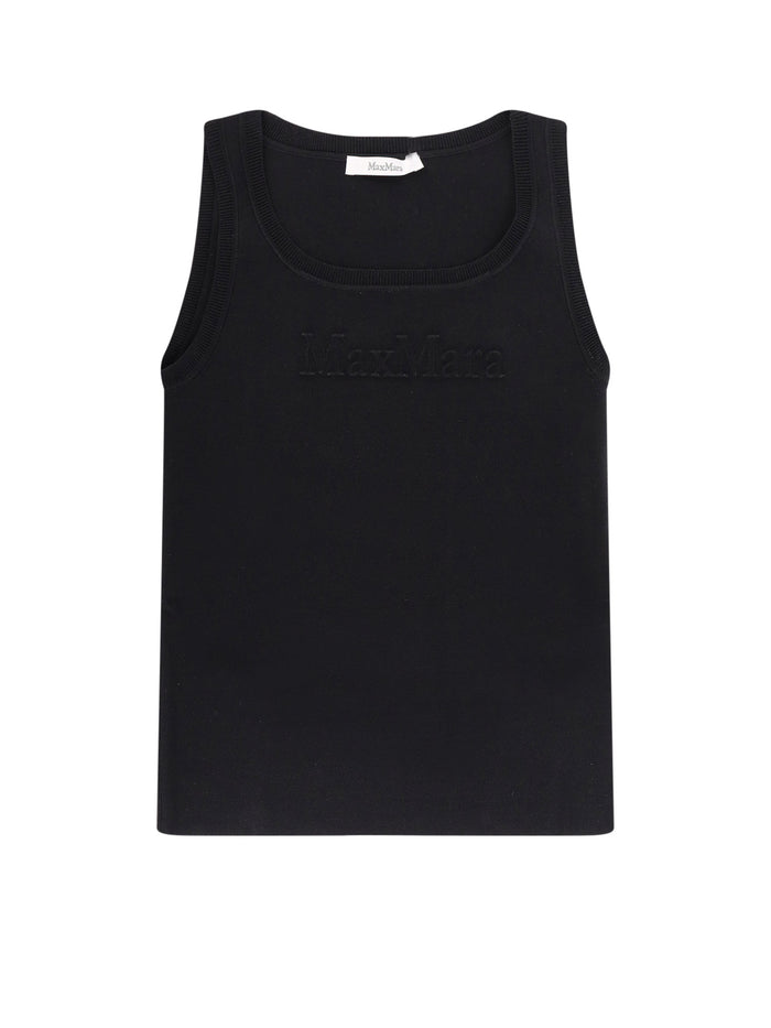 Max Mara T-shirts and Polos Black Viscosa Poliammide