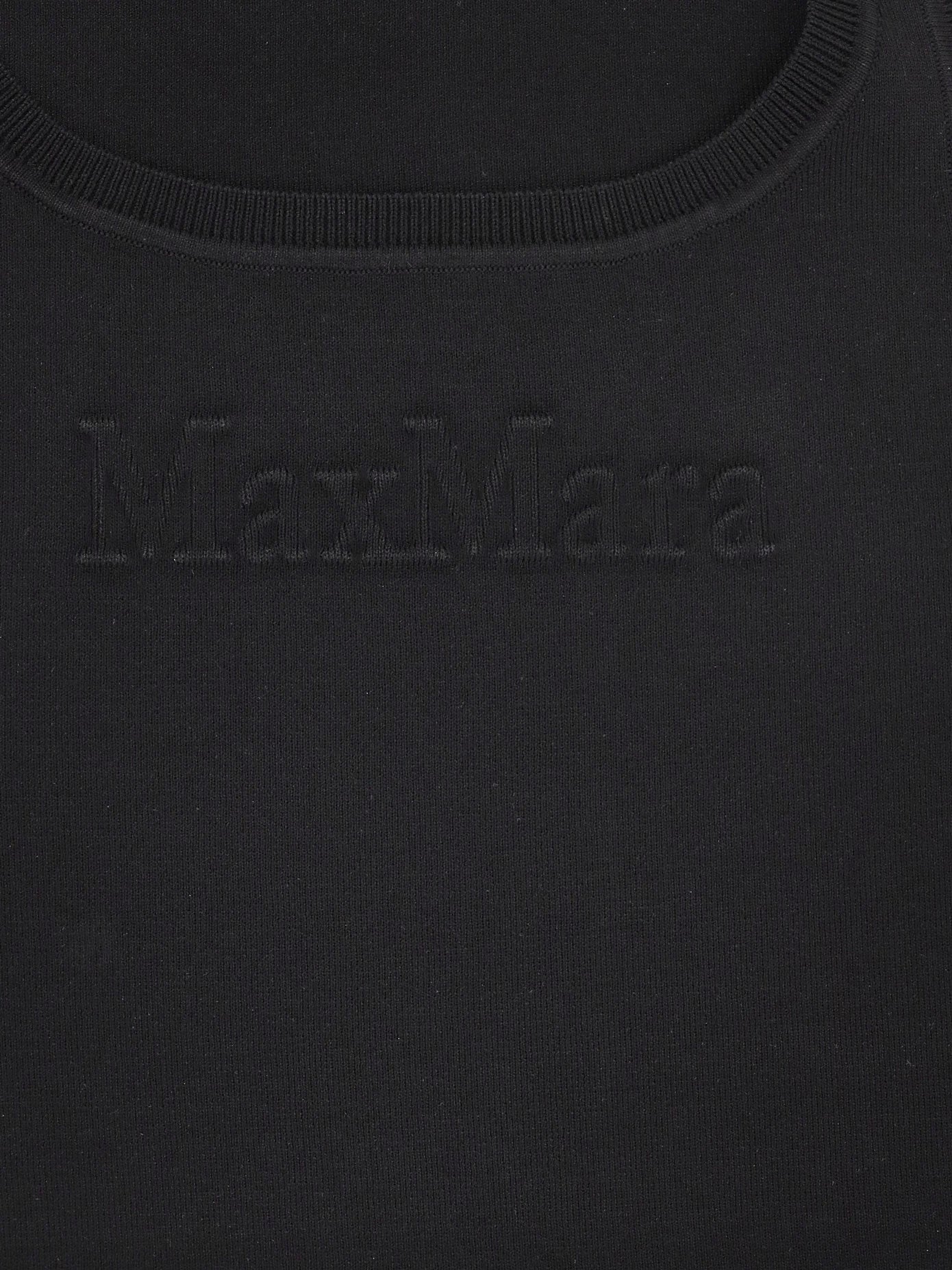Max Mara T-shirts and Polos Black Viscosa Poliammide