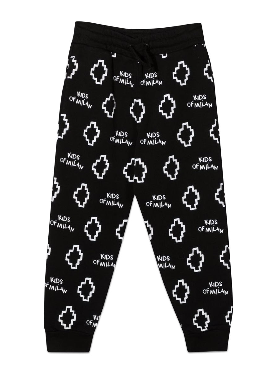 Sweatpants Basic Logo Black Cotton Polyester Trousers