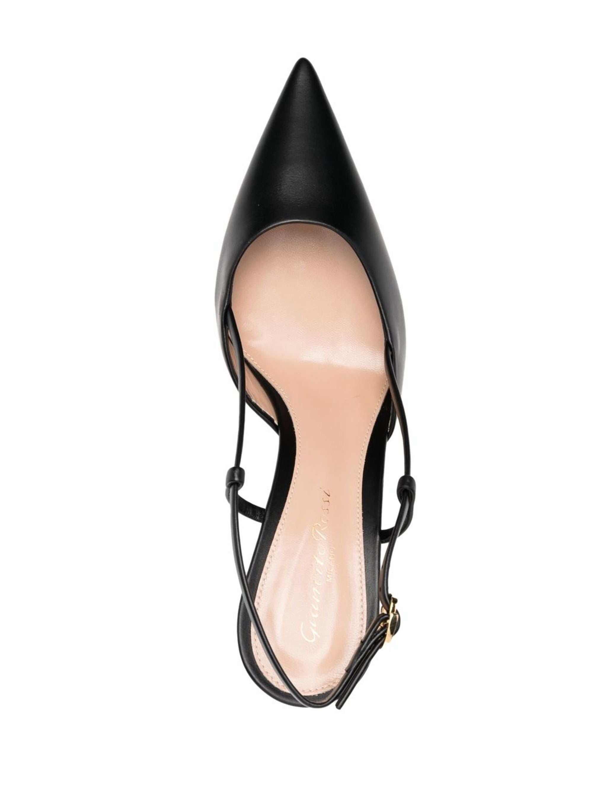 Slingback Black Leather | Vitello Calzature