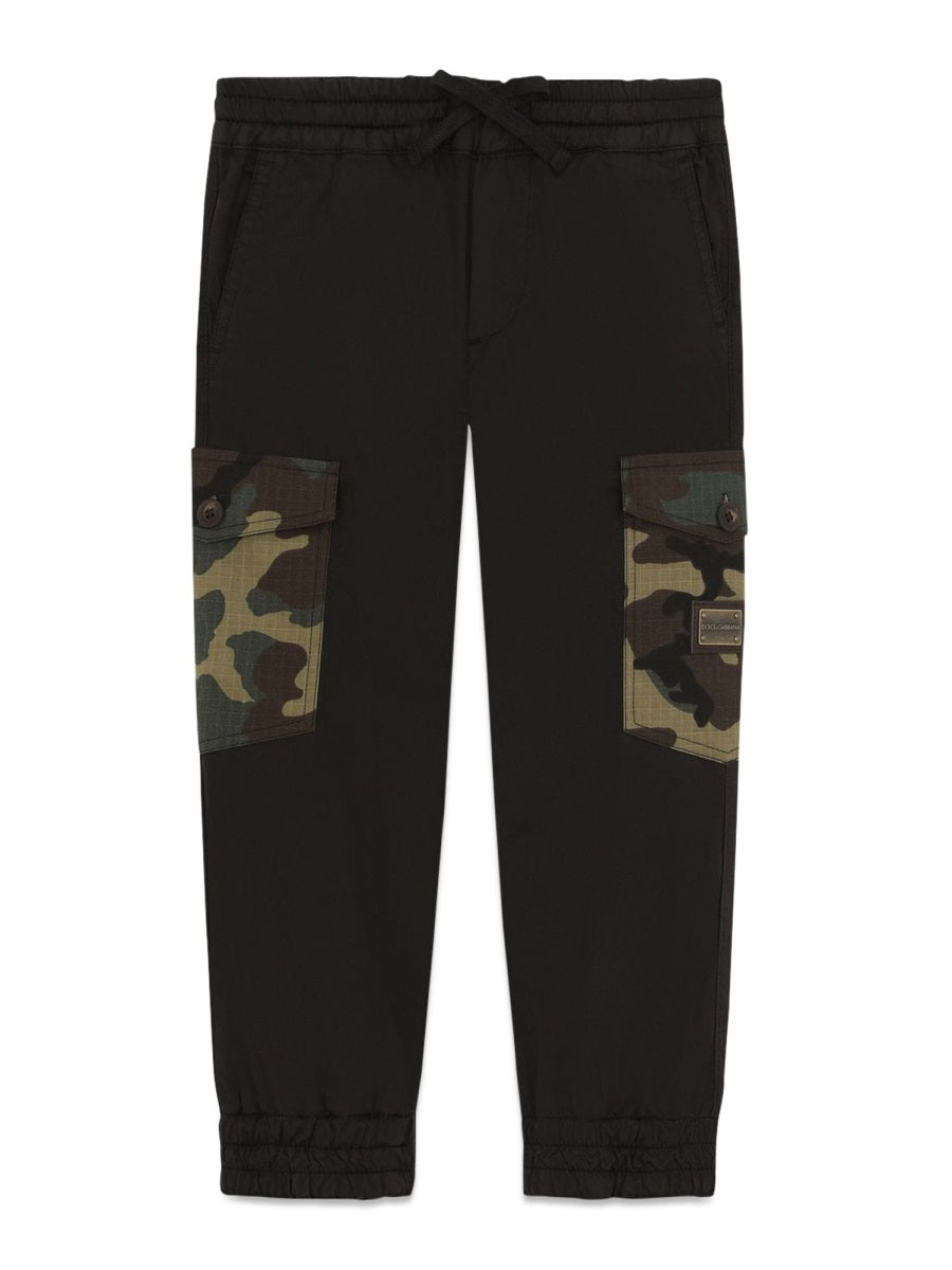 Trousers Black Cotton