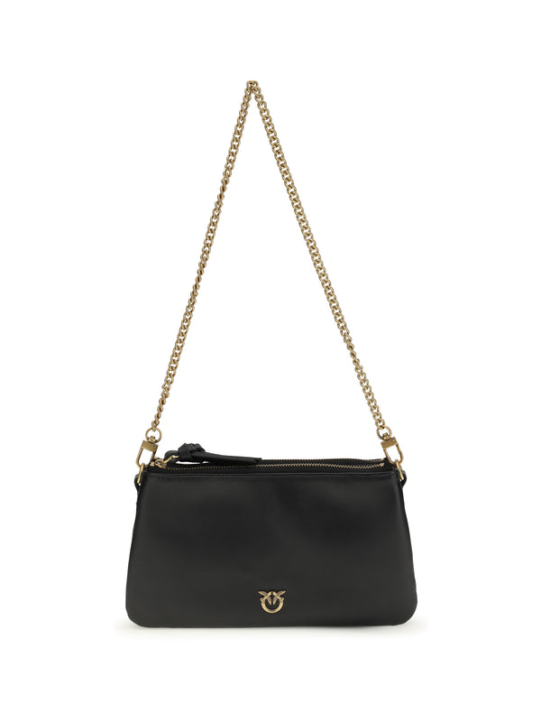 Pinko Outer: 100% calf leather (Bos taurus); Inner: 100% cotton shoulder bag in black