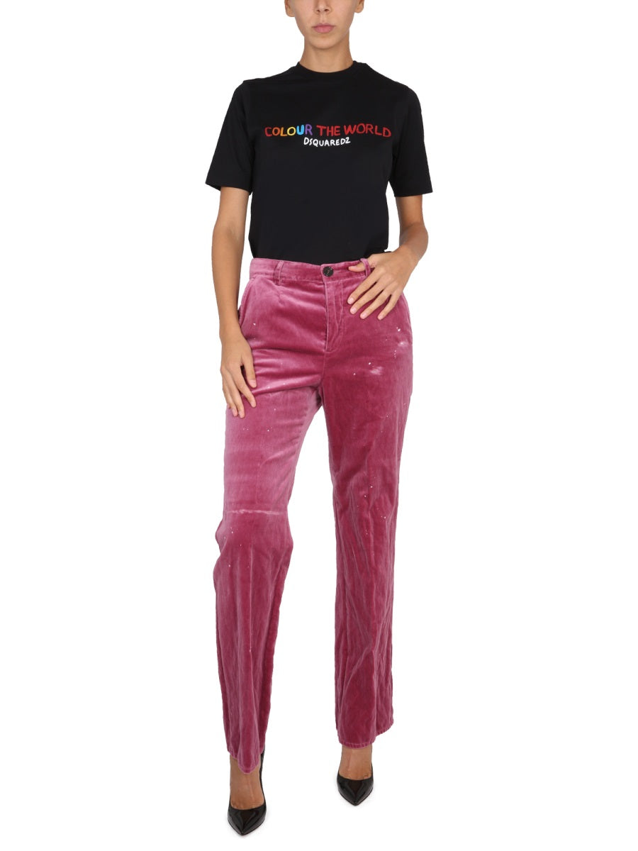T-Shirt With Logo Black Cotton T-shirts