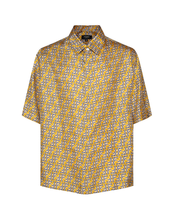 Fendi Shirts Yellow, Light Blue Se+nr8bott:madreperla