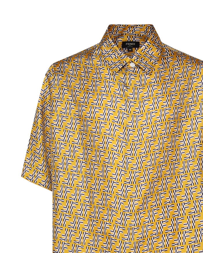 Fendi Shirts Yellow, Light Blue Se+nr8bott:madreperla
