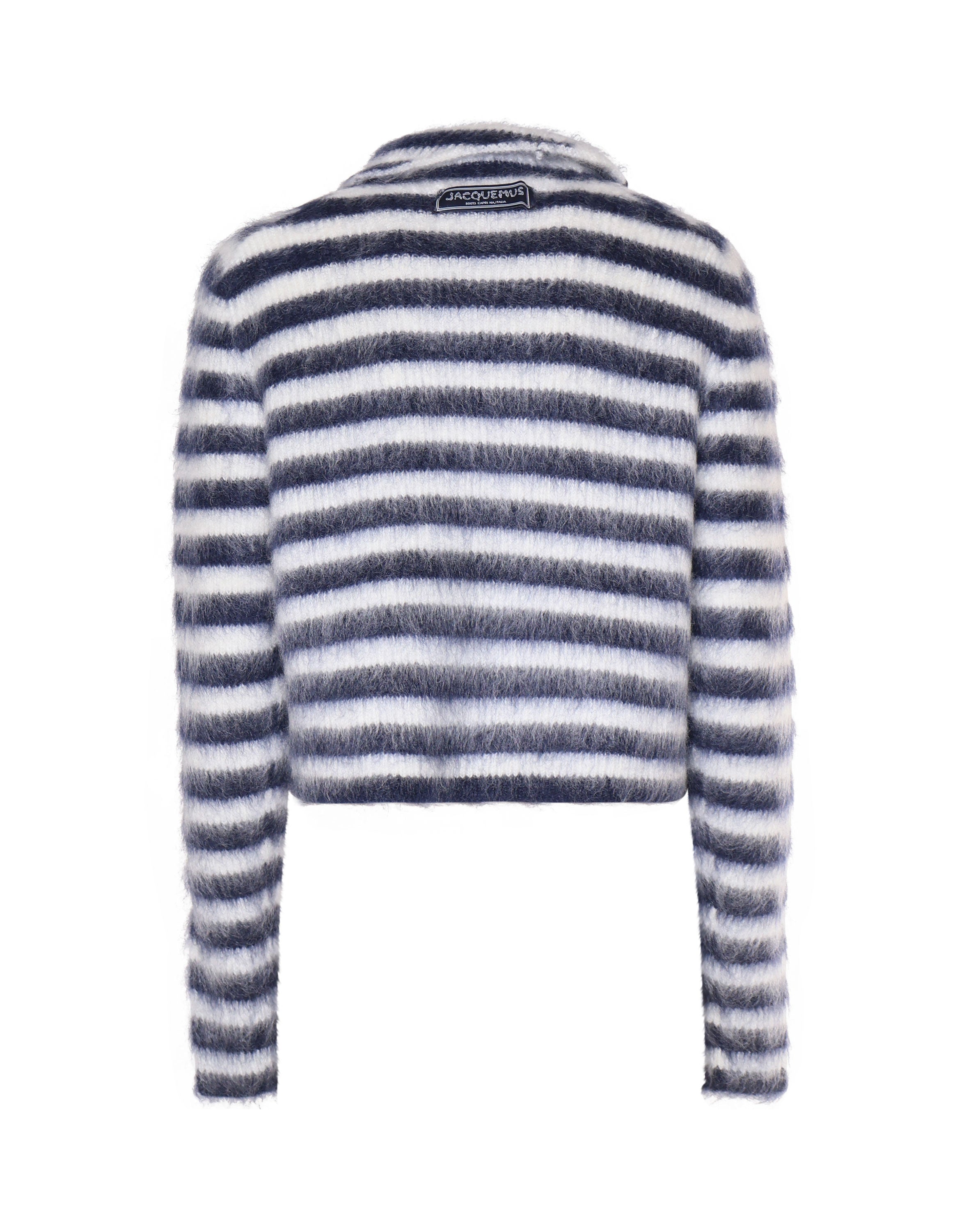 Jacquemus Sweaters White, Navy Blended Wool
