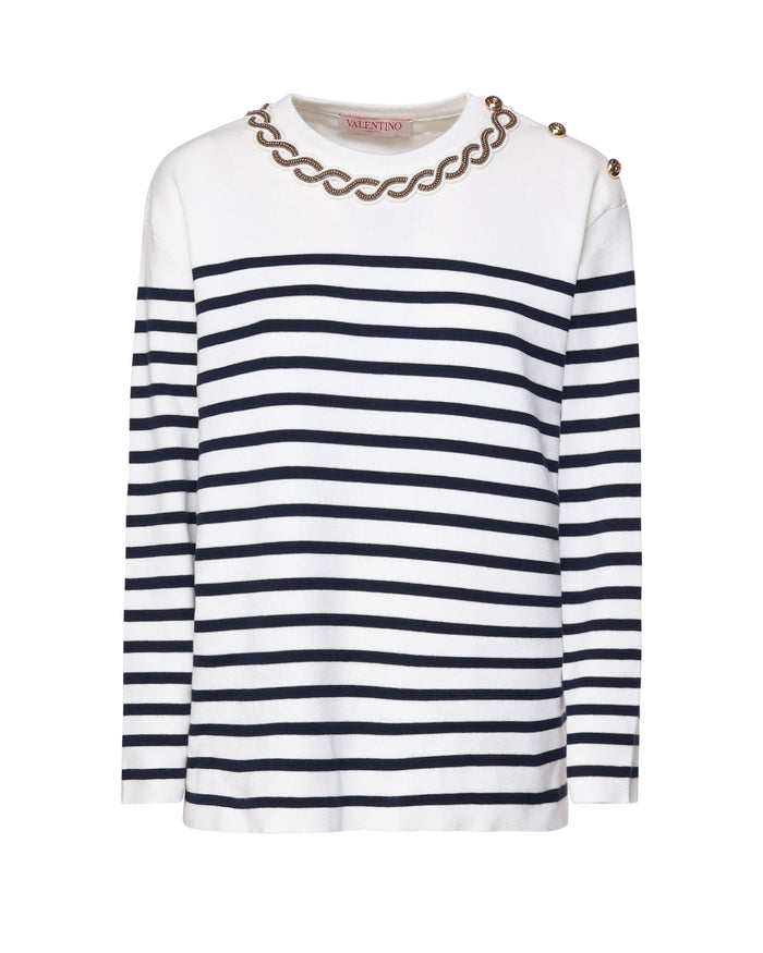 Valentino Garavani Sweaters Navy/avorio