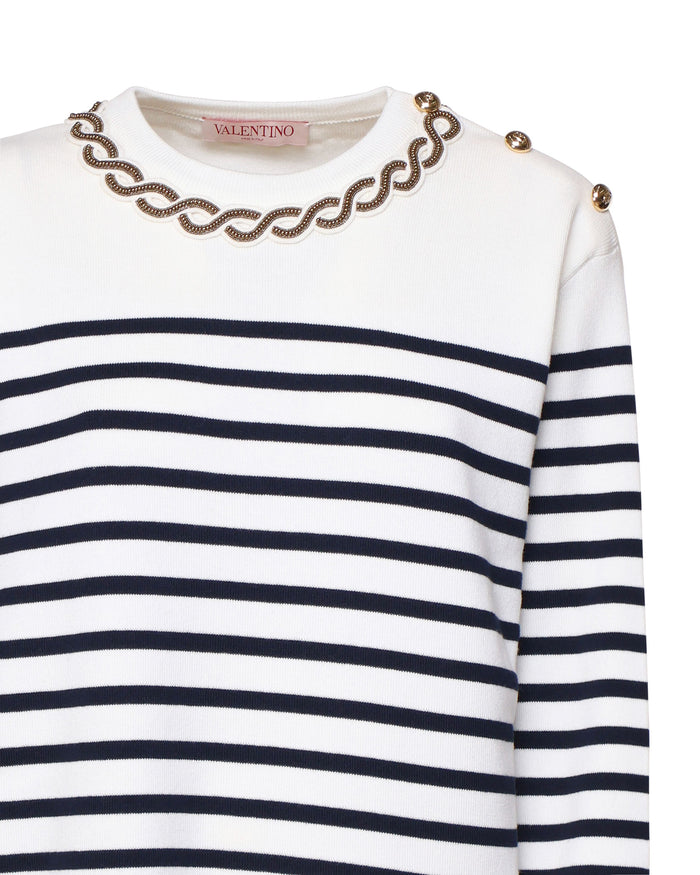 Valentino Garavani Sweaters Navy/avorio