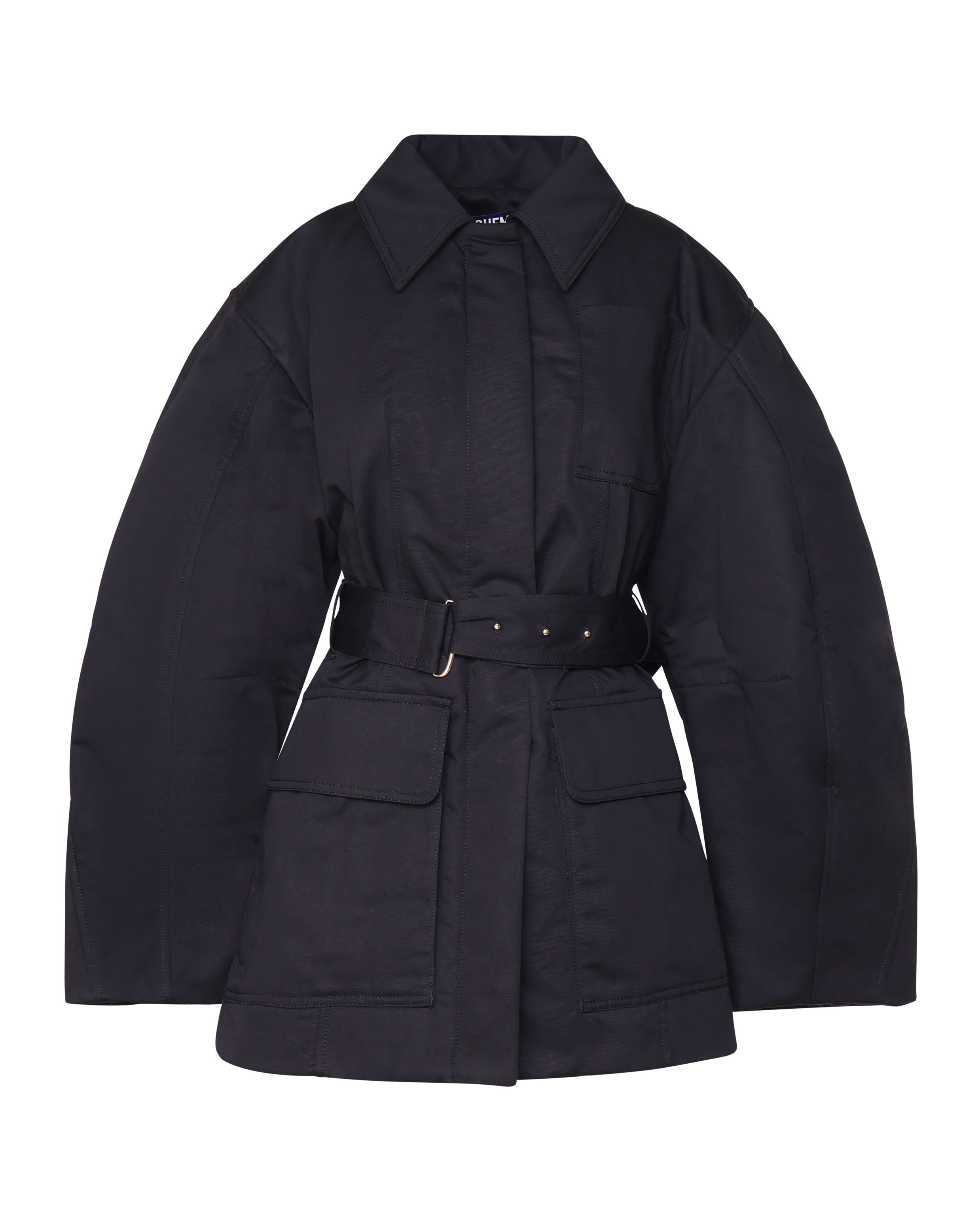 Jacquemus Coats Black Cotton
