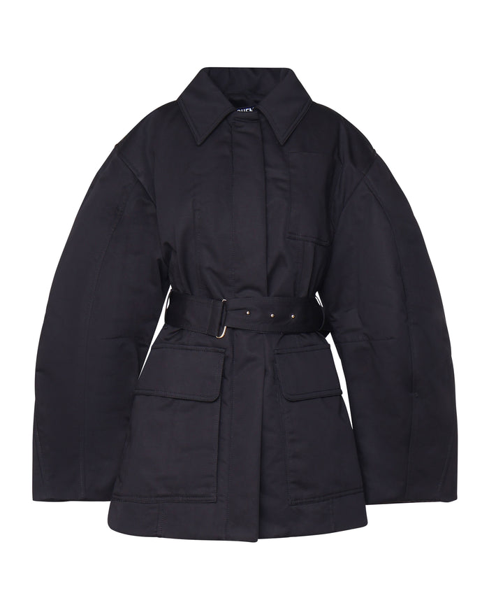 Jacquemus Coats Black Cotton