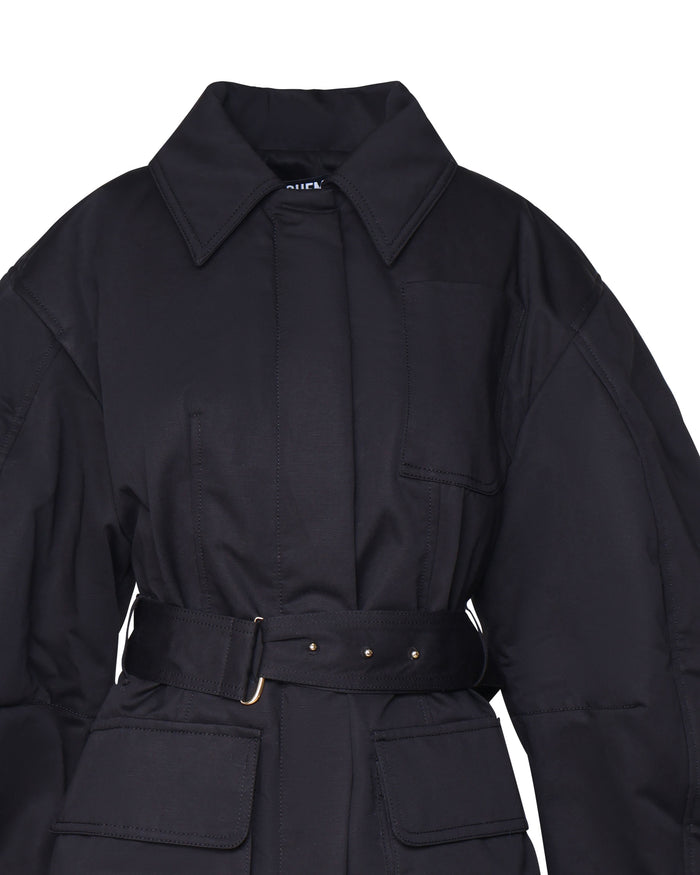 Jacquemus Coats Black Cotton