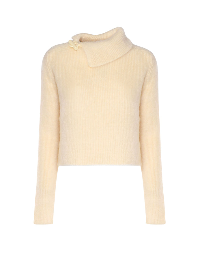 Jacquemus Sweaters Yellow Blended Wool