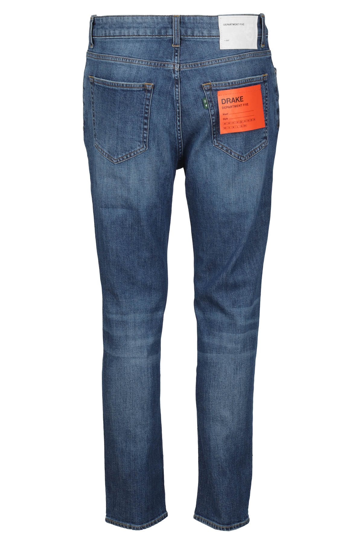 Drake Denim Blue Cotone Elastan Jean