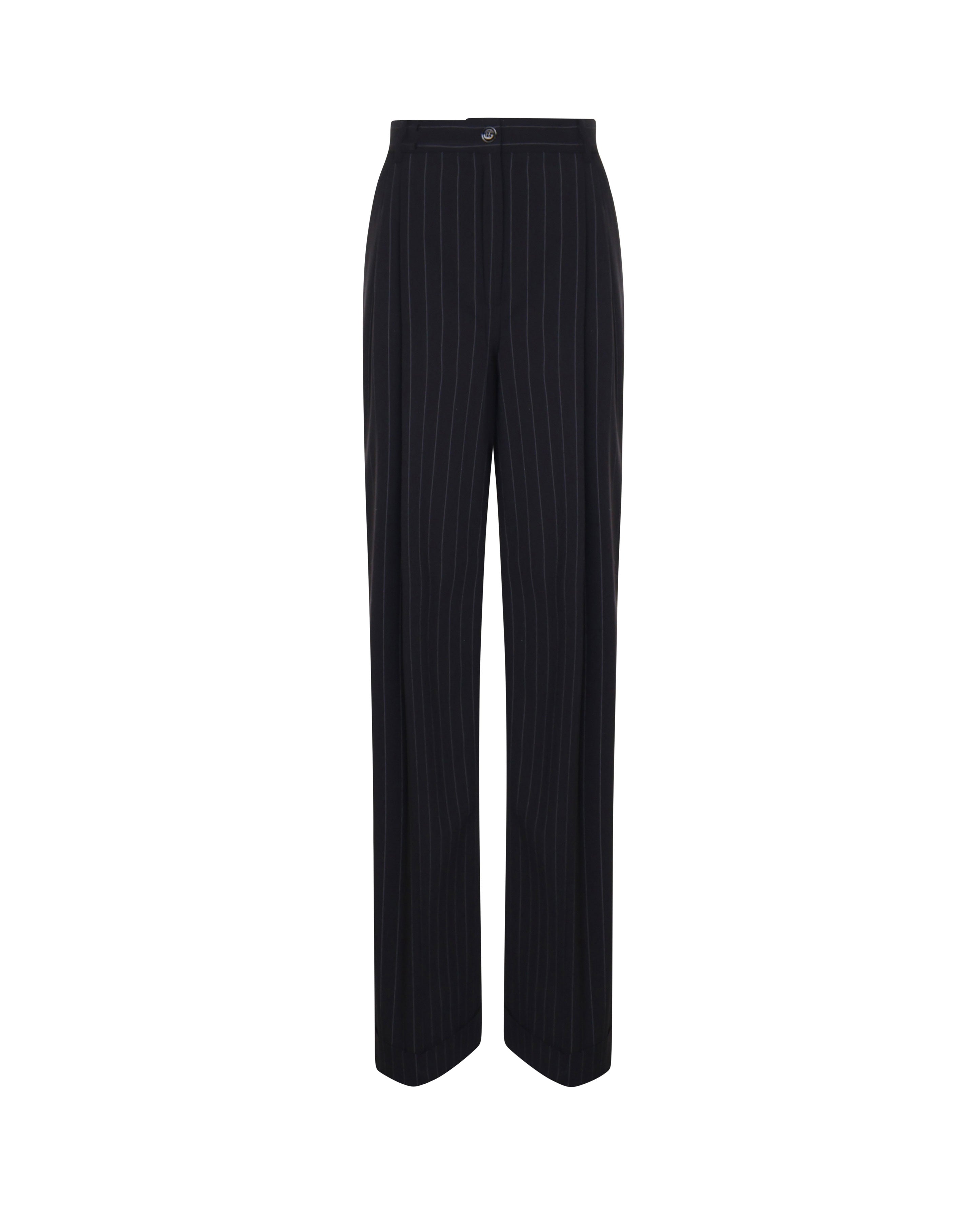 Dolce & Gabbana Trousers Black Striped Ea+wv