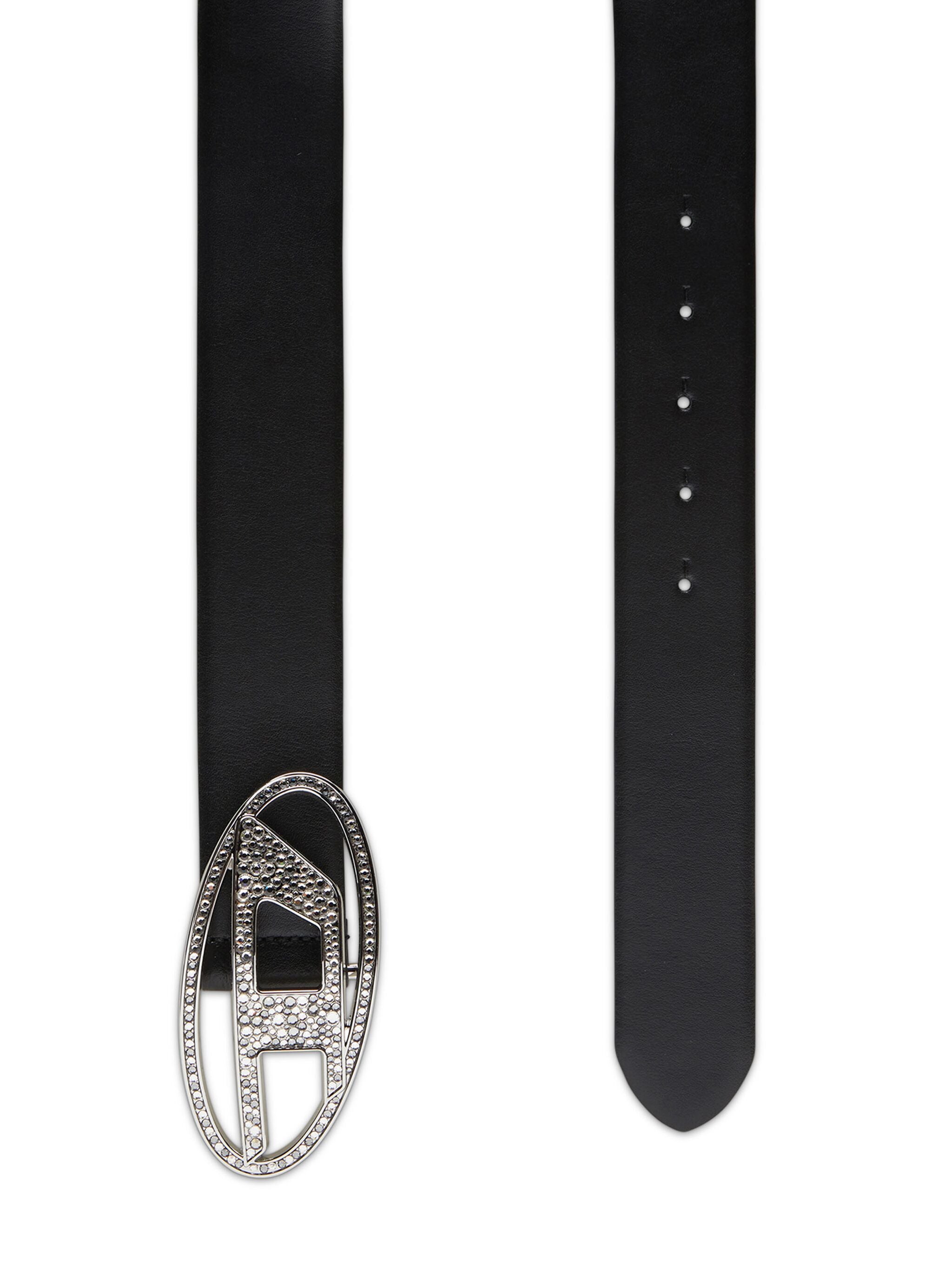 Oval D Logo B-1dr Black Leather | Cintura