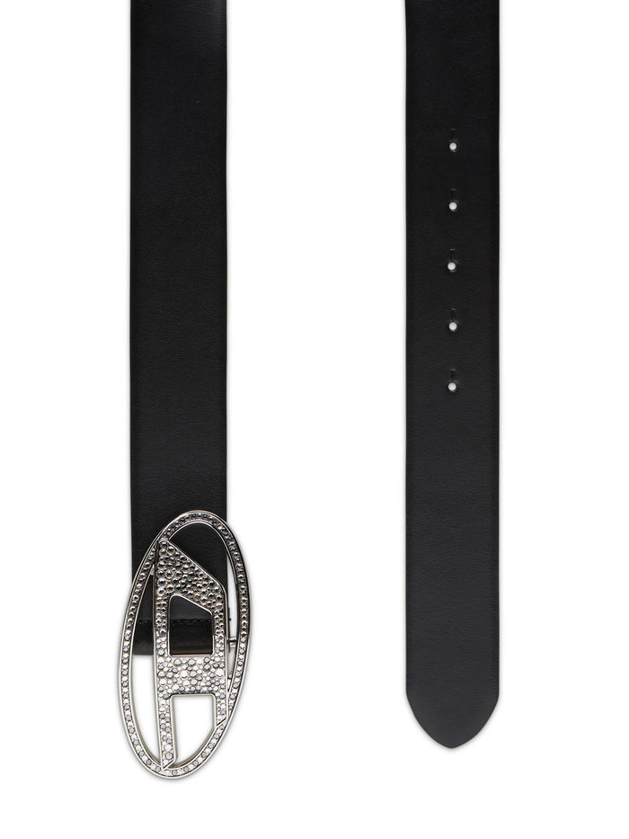 Oval D Logo B-1dr Black Leather | Cintura