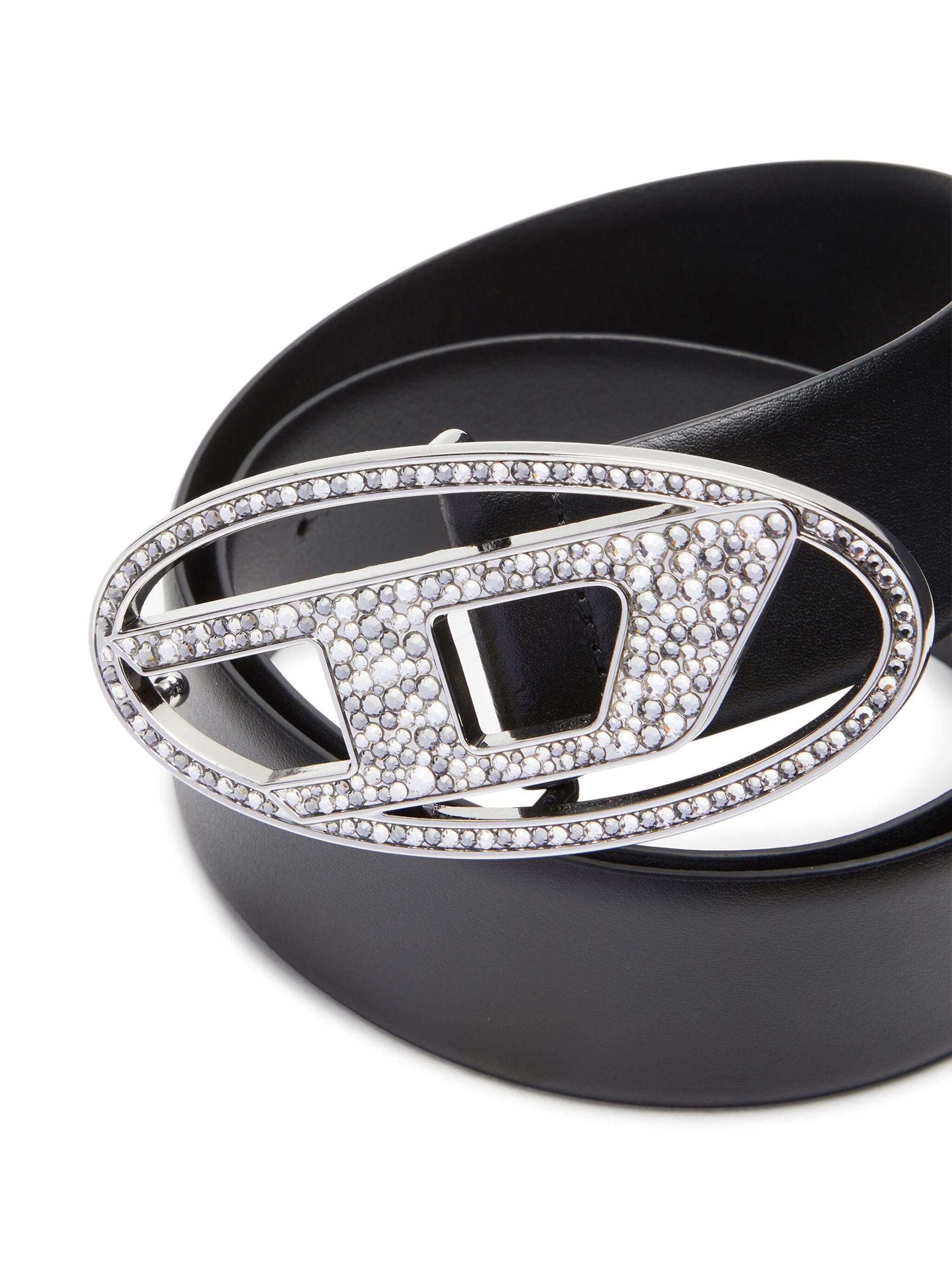 Oval D Logo B-1dr Black Leather | Cintura