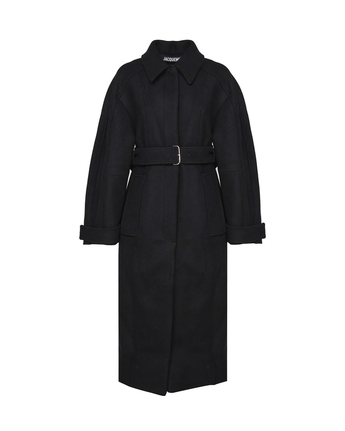 Jacquemus Coats Black Wool
