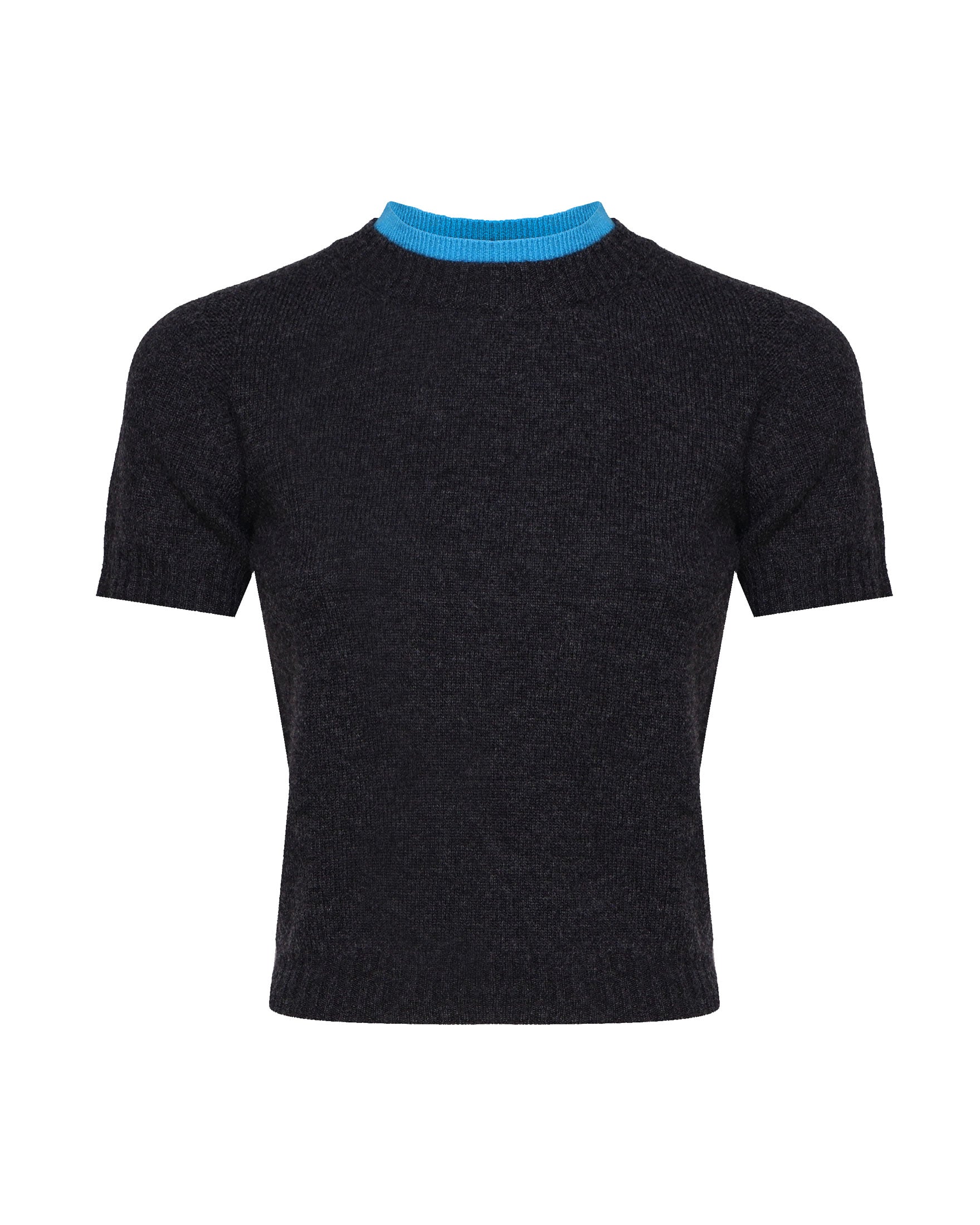 Pinko Sweaters Black, Light Blue Wool