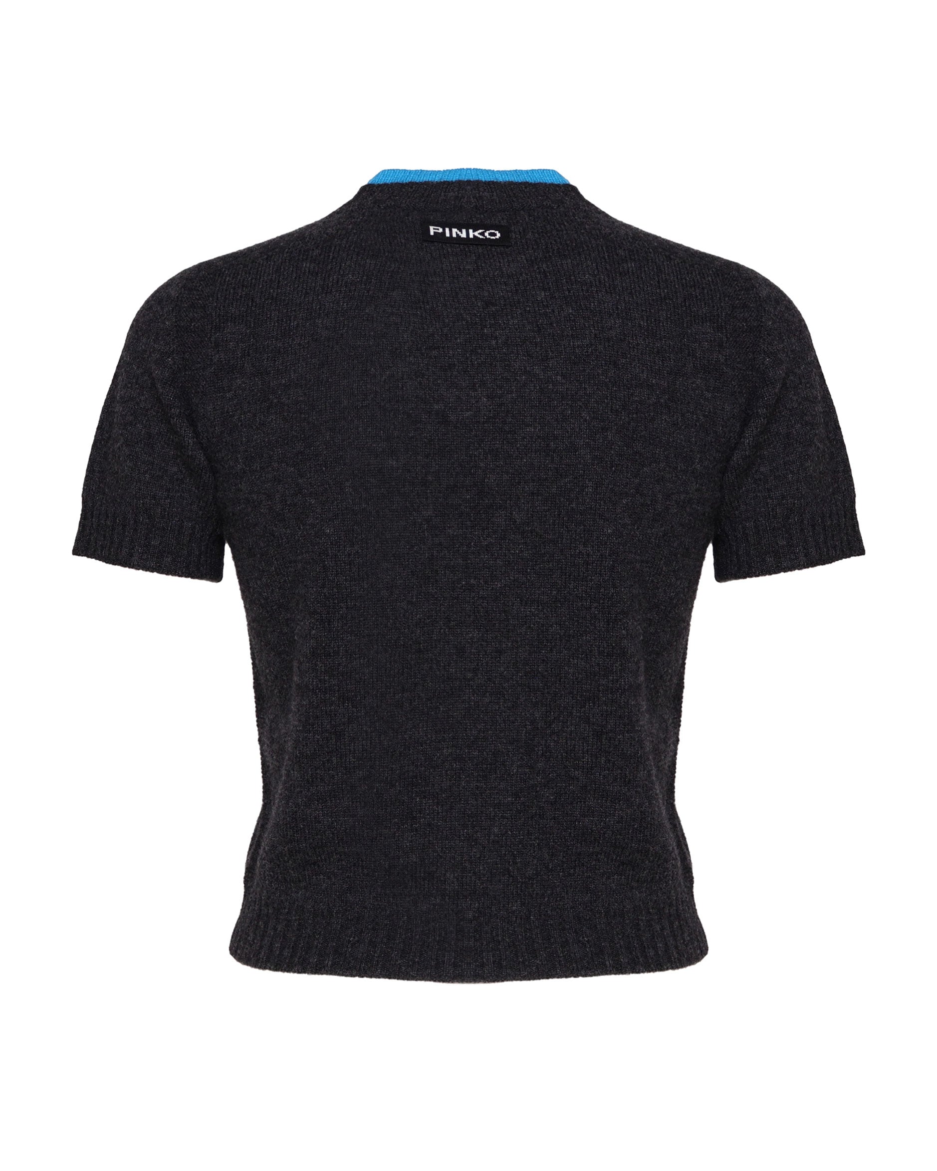 Pinko Sweaters Black, Light Blue Wool