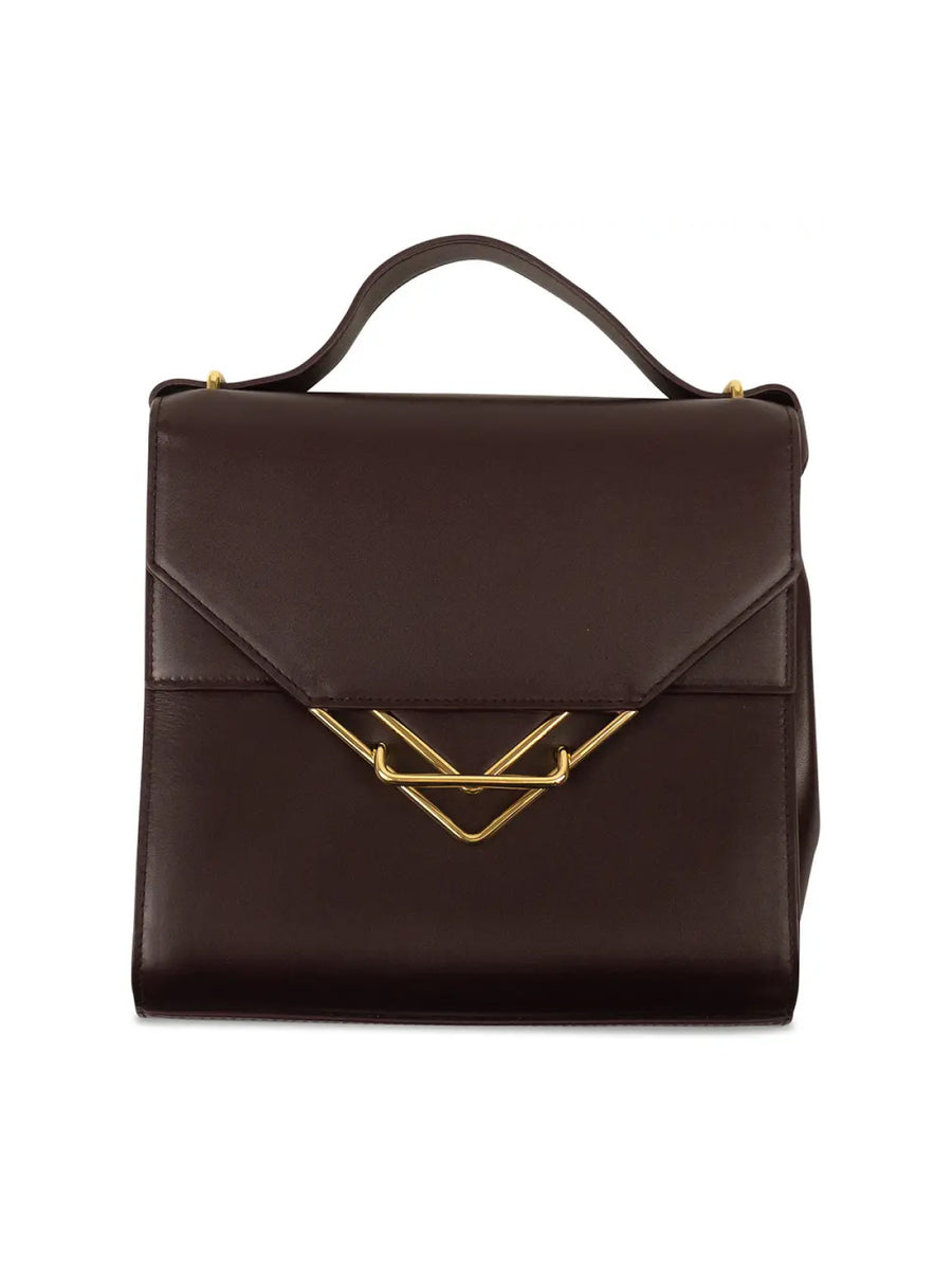 Bottega Veneta Leather shoulder bag in brown — view 6