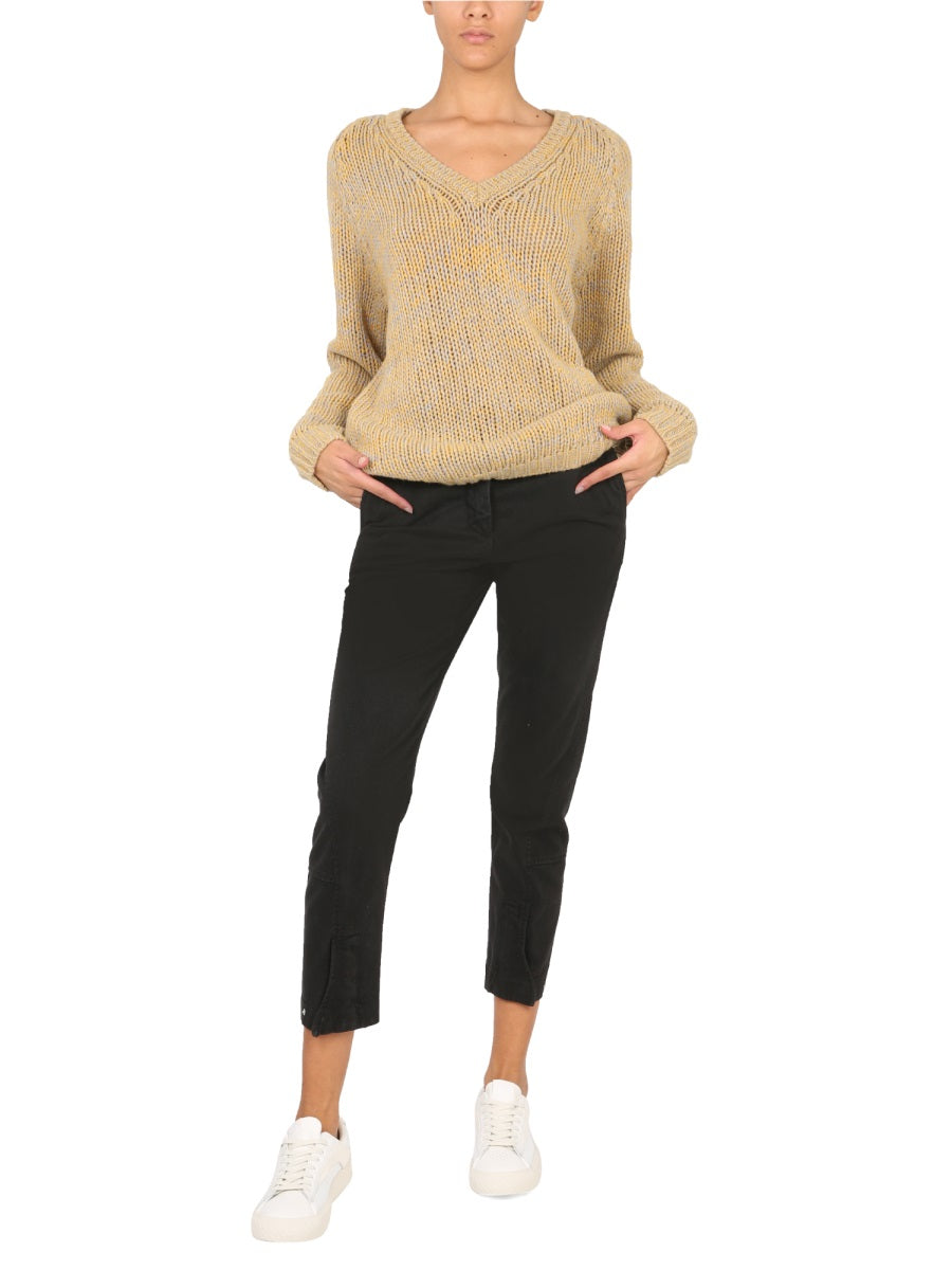 Pants Frank Black Lyocell Trousers