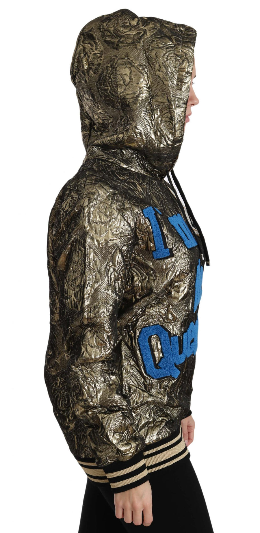 Dolce & Gabbana 37% Acetate hoodie in gold