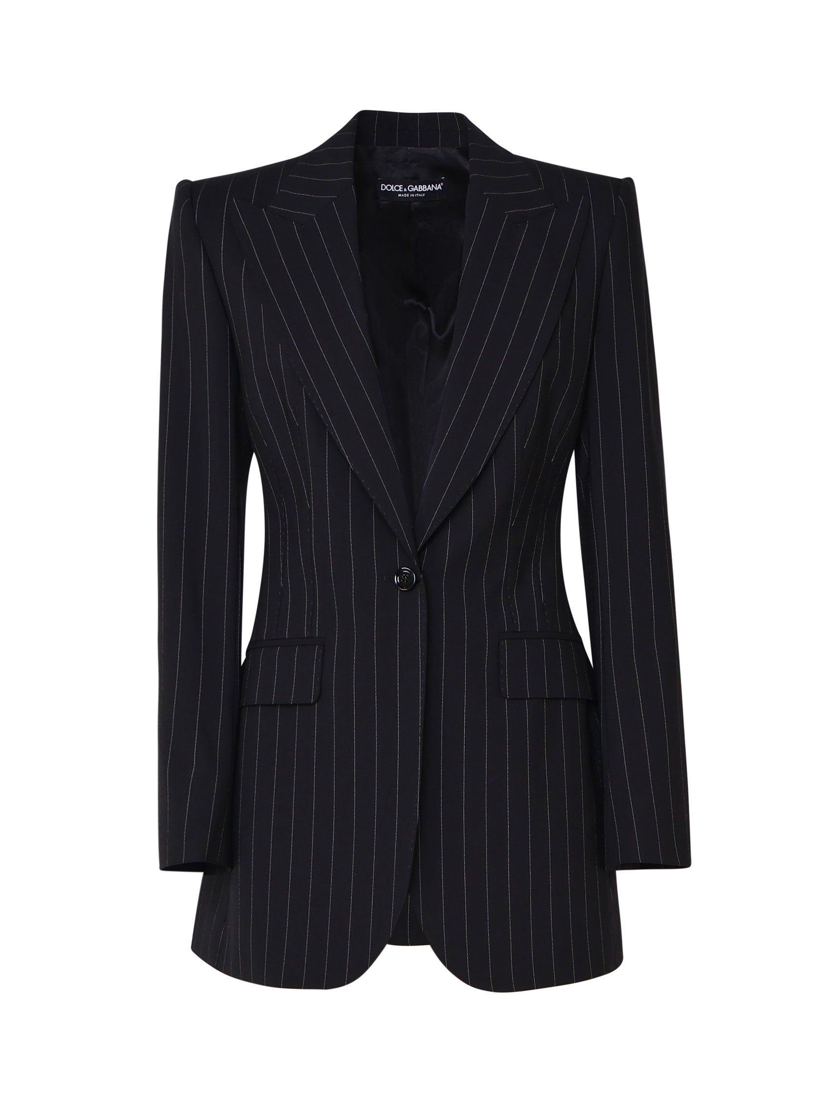 Dolce & Gabbana Jackets Black Striped Ea+wv