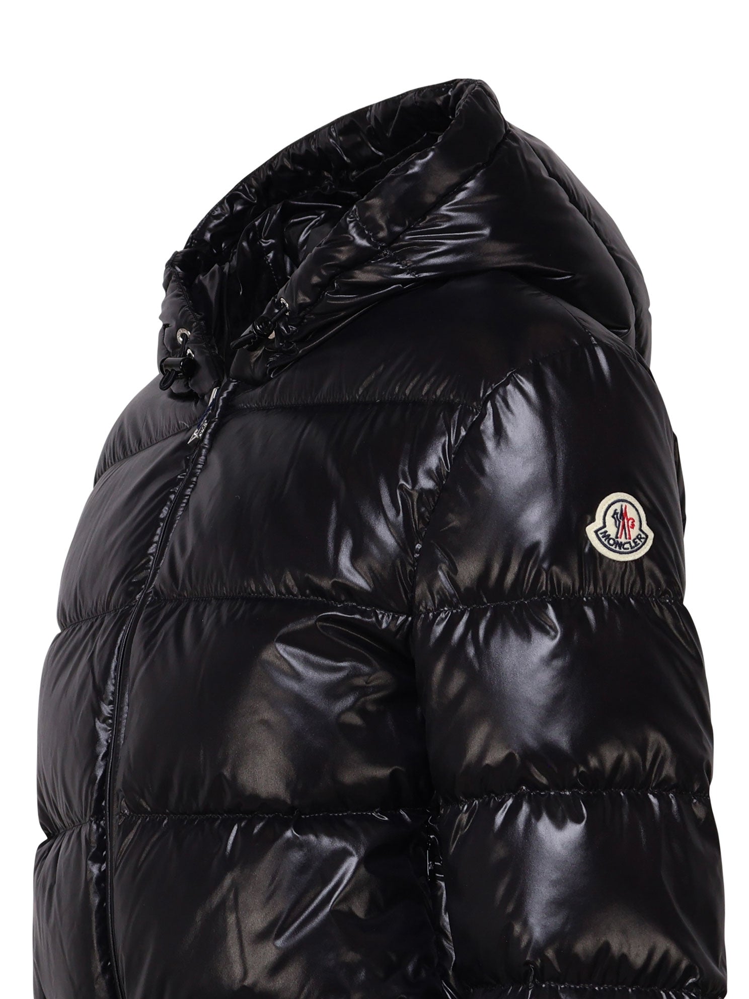 Moncler Coats Black Outer: Polyamide/nylon