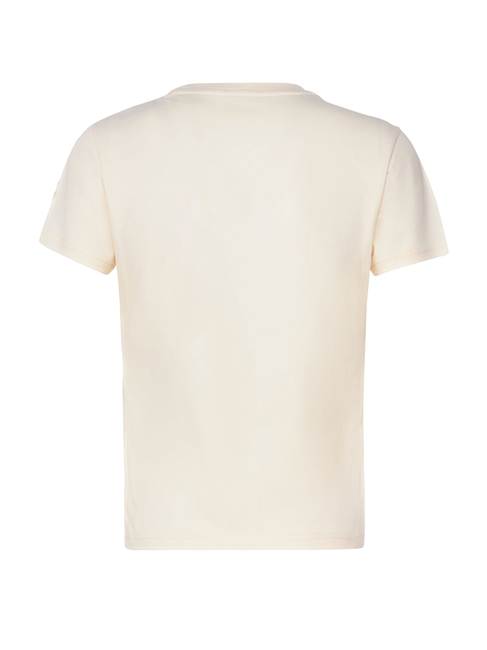 Moncler T-shirts and Polos White Base Fabric: Cotton
